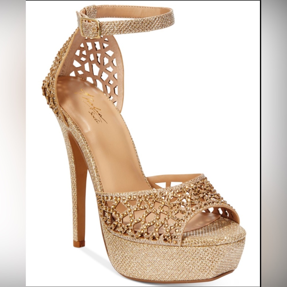 Thalia Sodi Gold heel pumps - Picture 2 of 5